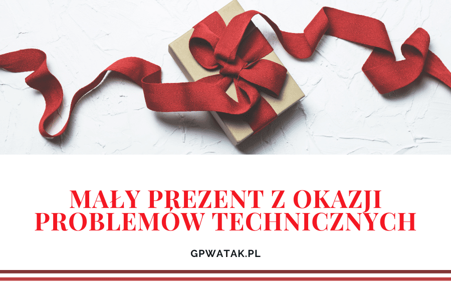 Grafika z okazji problemów technicznych